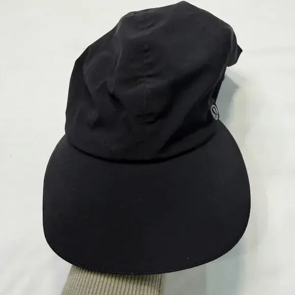 Lululemon Fast and Free Running Hat Black One Size Lightweight Lulu Cap - Picture 9 of 10